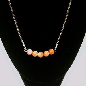 Manipuraa "Comfort" Mother of Pearl Pink Necklace